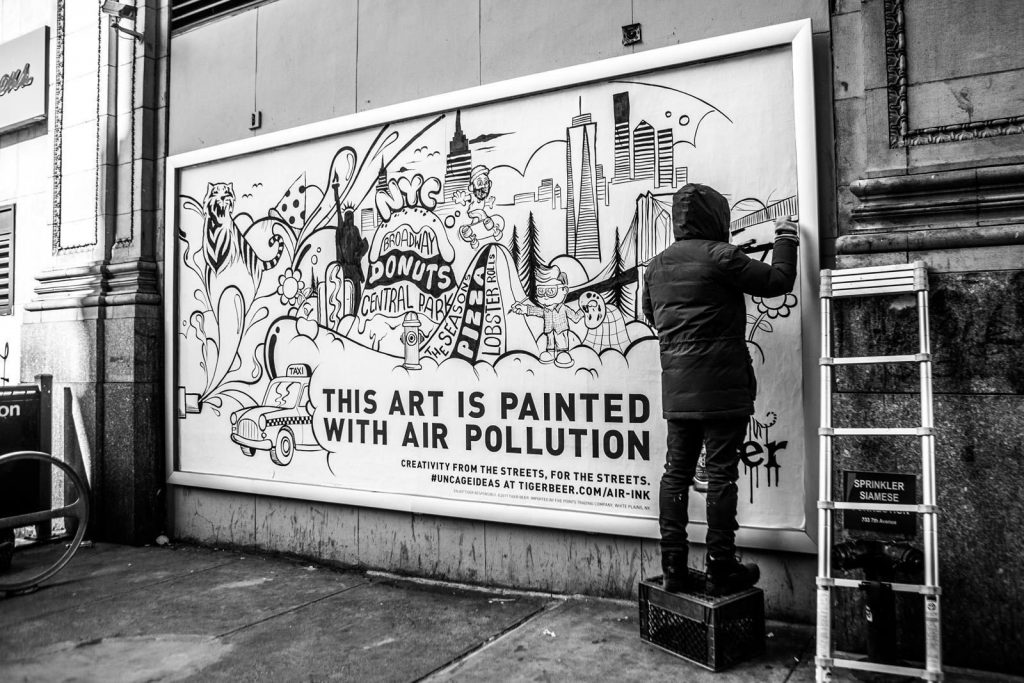 air pollution into art