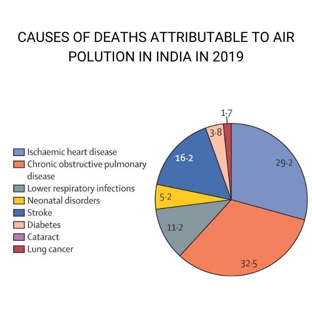 Health aspect of deaths due to air pollution