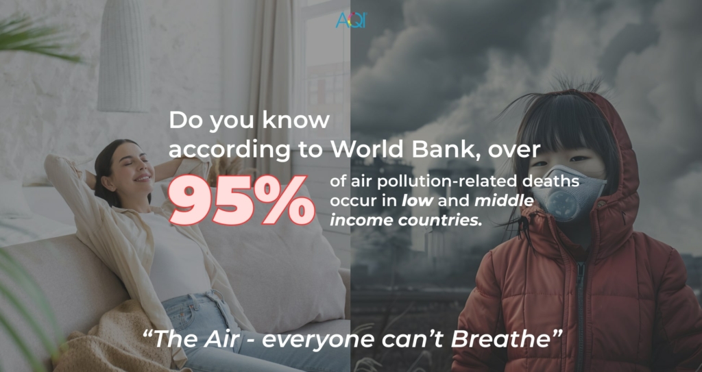 World bank data on air pollution affects in low and middle class countries