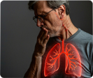 Irritación en la garganta y los pulmones